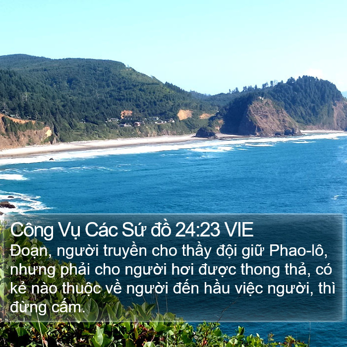 Công Vụ Các Sứ đồ 24:23 VIE Bible Study