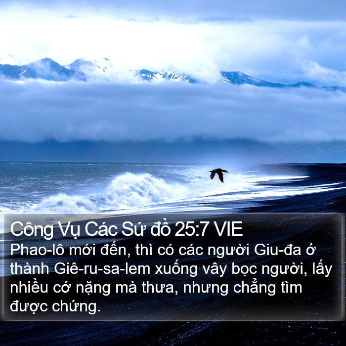 Công Vụ Các Sứ đồ 25:7 VIE Bible Study