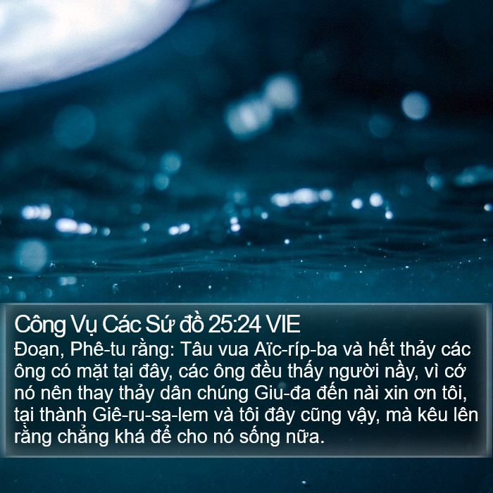 Công Vụ Các Sứ đồ 25:24 VIE Bible Study