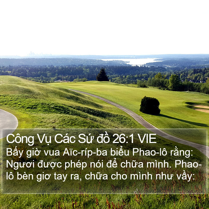 Công Vụ Các Sứ đồ 26:1 VIE Bible Study