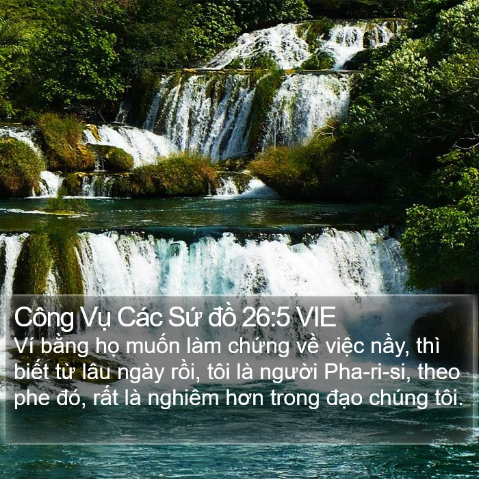 Công Vụ Các Sứ đồ 26:5 VIE Bible Study