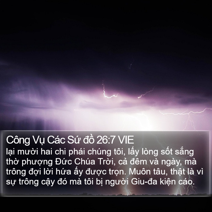 Công Vụ Các Sứ đồ 26:7 VIE Bible Study