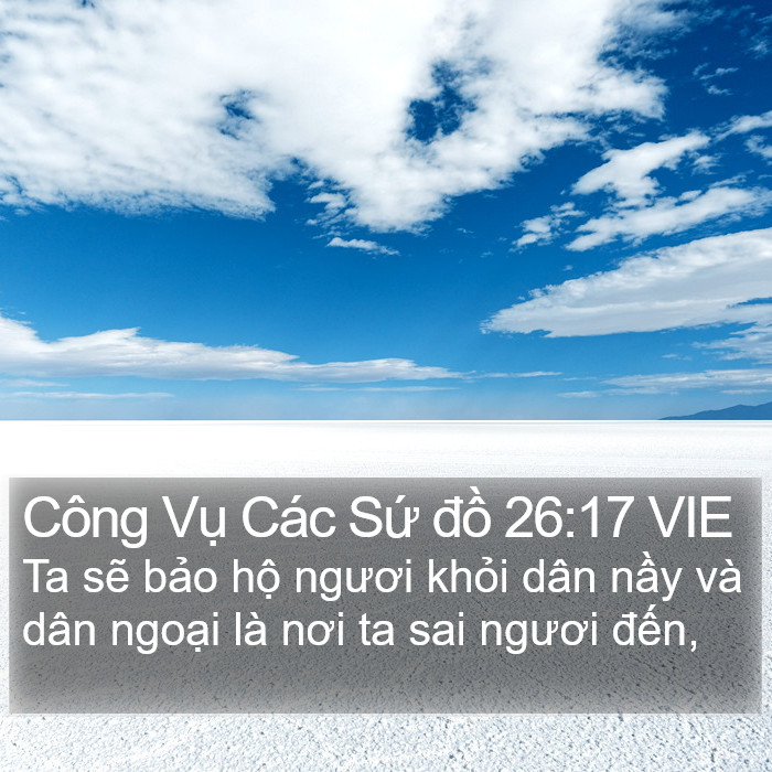 Công Vụ Các Sứ đồ 26:17 VIE Bible Study