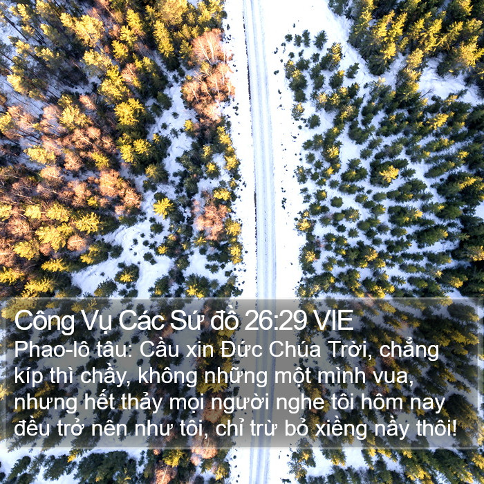 Công Vụ Các Sứ đồ 26:29 VIE Bible Study