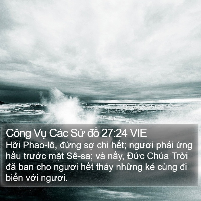 Công Vụ Các Sứ đồ 27:24 VIE Bible Study