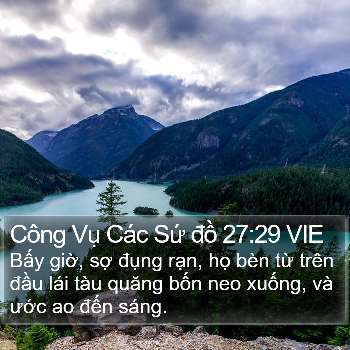Công Vụ Các Sứ đồ 27:29 VIE Bible Study