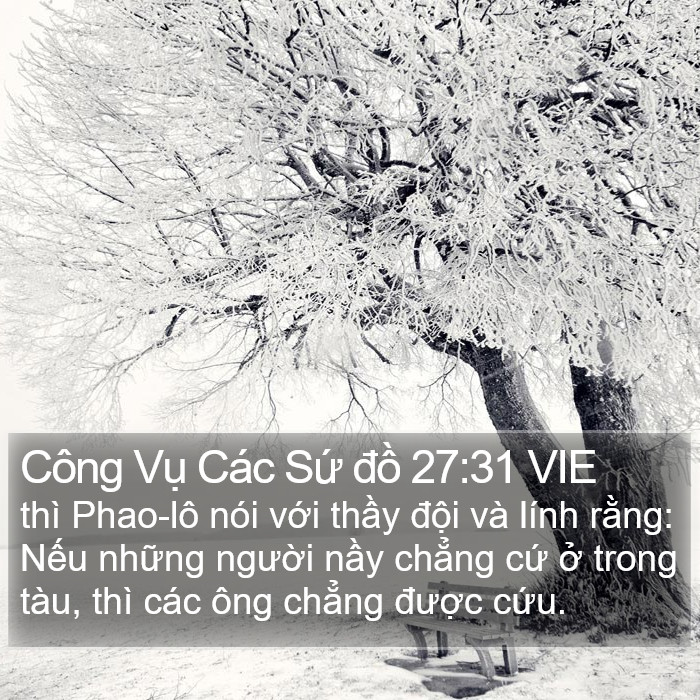Công Vụ Các Sứ đồ 27:31 VIE Bible Study