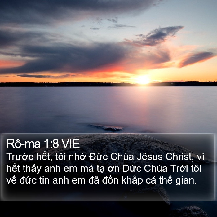 Rô-ma 1:8 VIE Bible Study