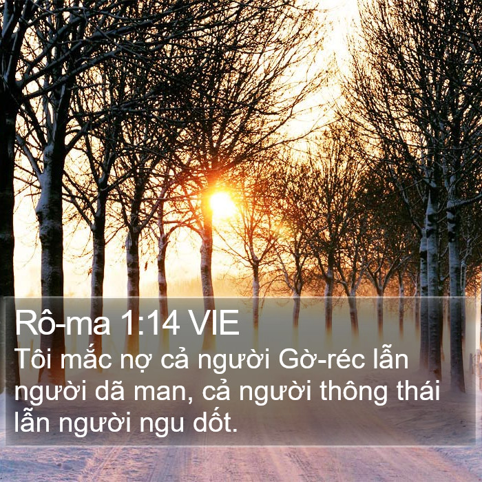 Rô-ma 1:14 VIE Bible Study