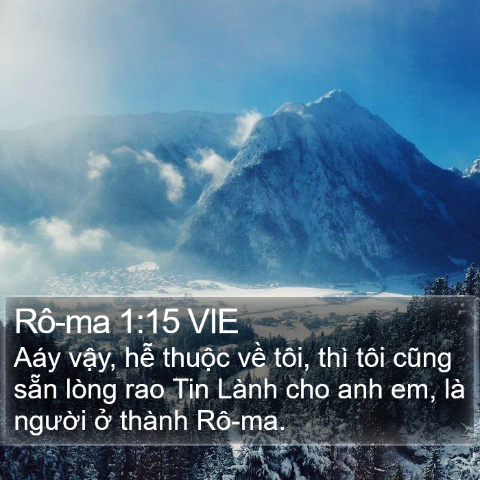 Rô-ma 1:15 VIE Bible Study