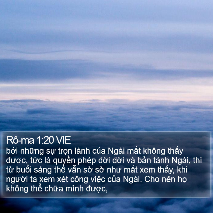 Rô-ma 1:20 VIE Bible Study