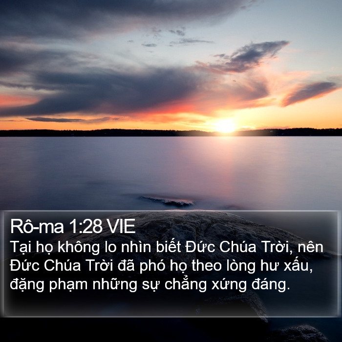 Rô-ma 1:28 VIE Bible Study