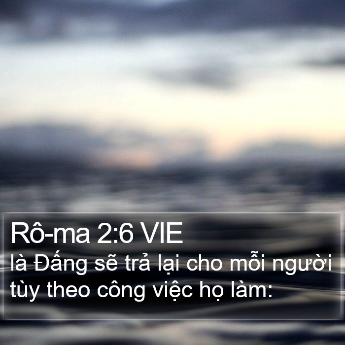 Rô-ma 2:6 VIE Bible Study
