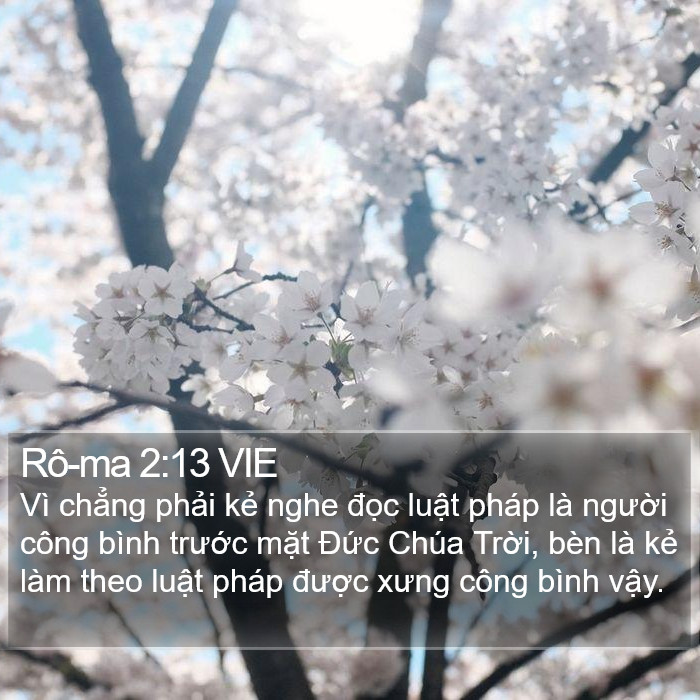 Rô-ma 2:13 VIE Bible Study