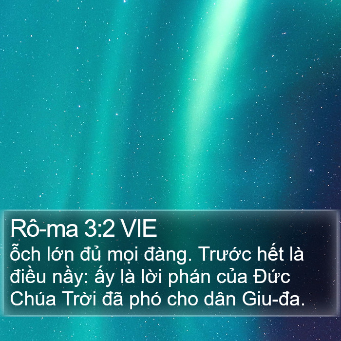 Rô-ma 3:2 VIE Bible Study