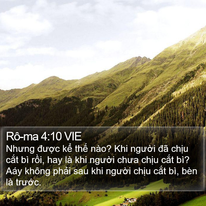 Rô-ma 4:10 VIE Bible Study