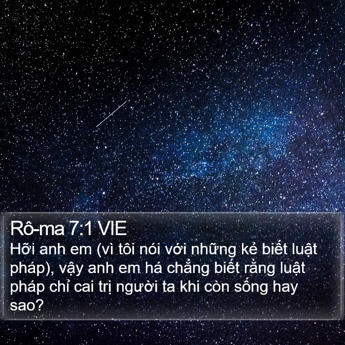 Rô-ma 7:1 VIE Bible Study