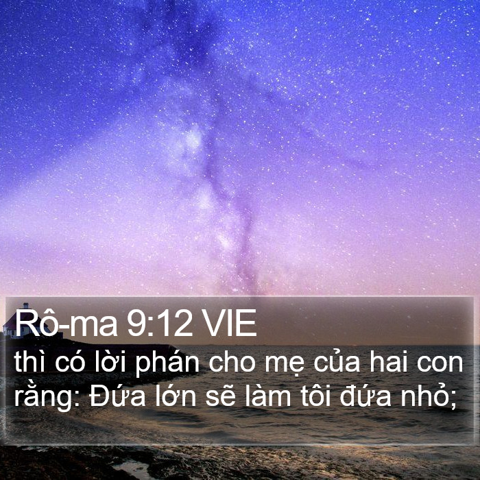 Rô-ma 9:12 VIE Bible Study