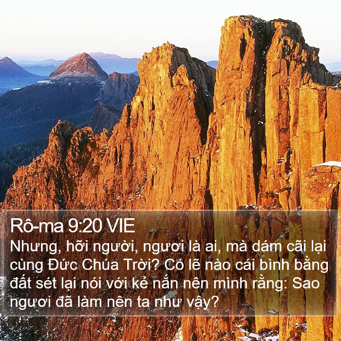 Rô-ma 9:20 VIE Bible Study
