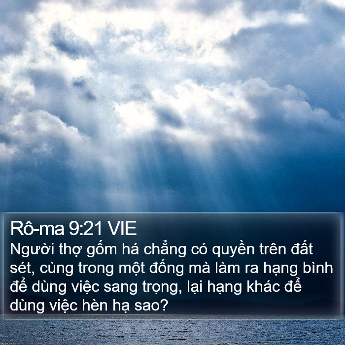 Rô-ma 9:21 VIE Bible Study