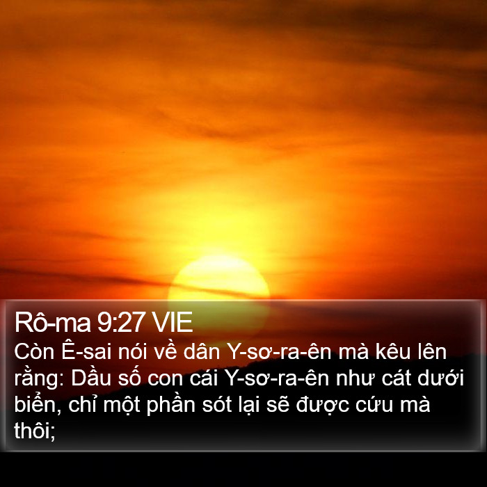 Rô-ma 9:27 VIE Bible Study