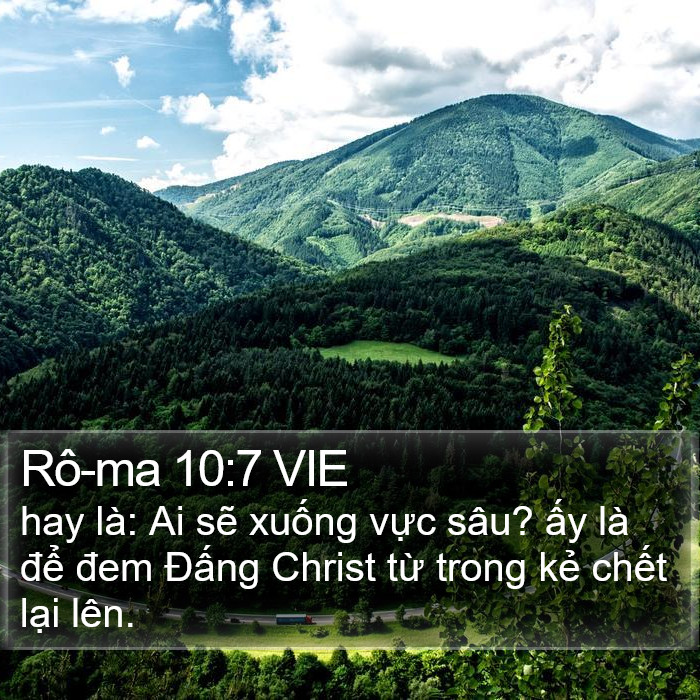 Rô-ma 10:7 VIE Bible Study