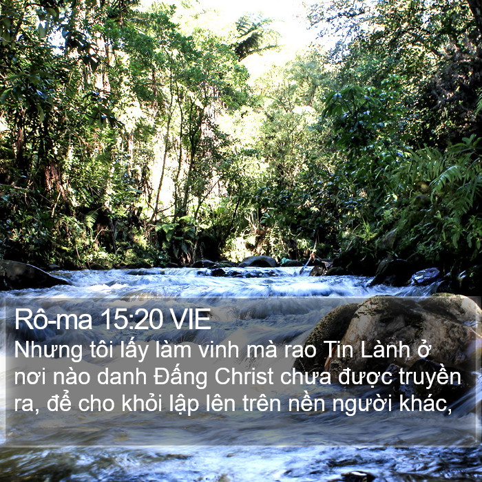 Rô-ma 15:20 VIE Bible Study
