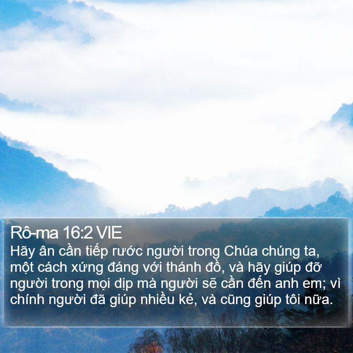 Rô-ma 16:2 VIE Bible Study