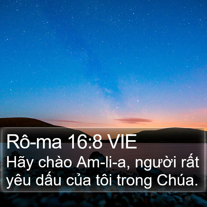 Rô-ma 16:8 VIE Bible Study