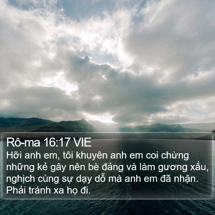 Rô-ma 16:17 VIE Bible Study