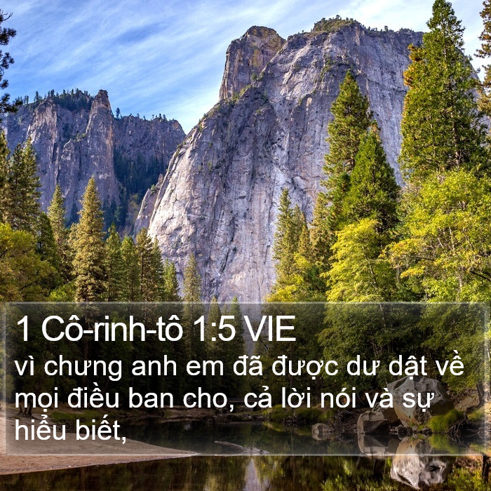 1 Cô-rinh-tô 1:5 VIE Bible Study