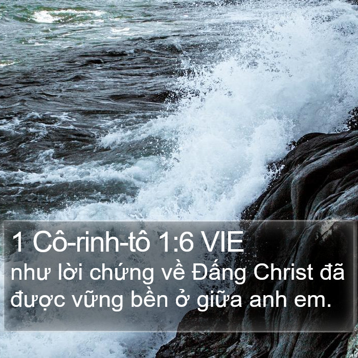 1 Cô-rinh-tô 1:6 VIE Bible Study