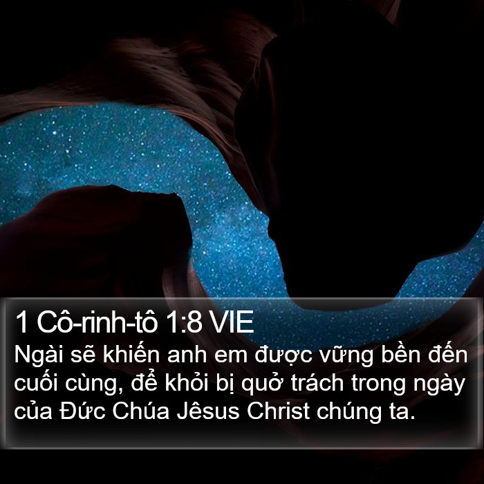 1 Cô-rinh-tô 1:8 VIE Bible Study