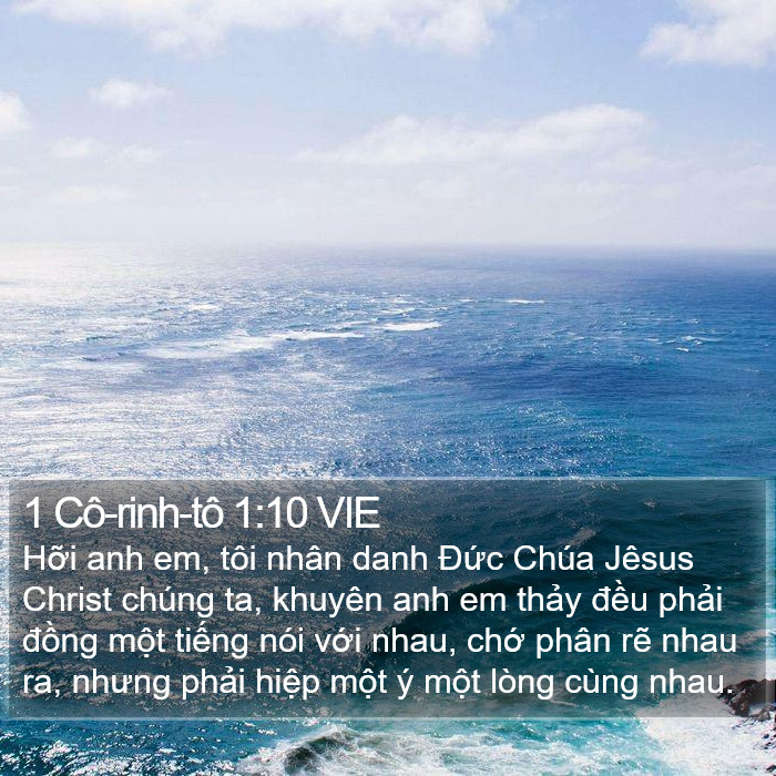 1 Cô-rinh-tô 1:10 VIE Bible Study