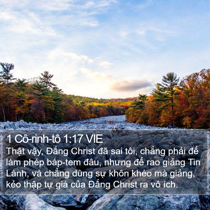 1 Cô-rinh-tô 1:17 VIE Bible Study