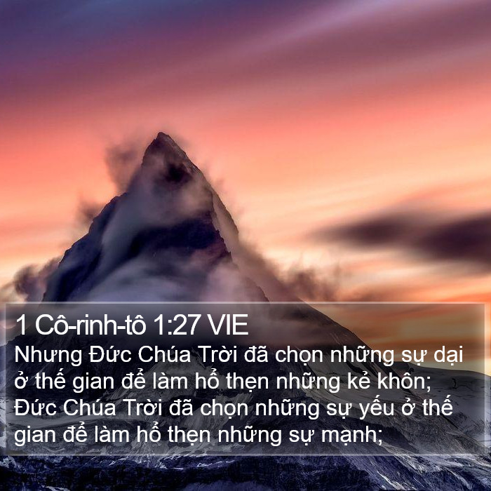 1 Cô-rinh-tô 1:27 VIE Bible Study