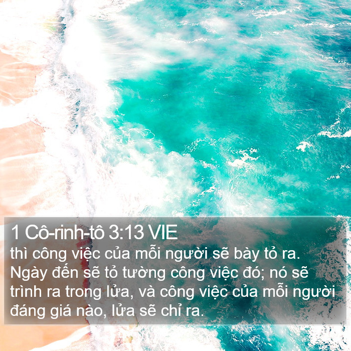 1 Cô-rinh-tô 3:13 VIE Bible Study