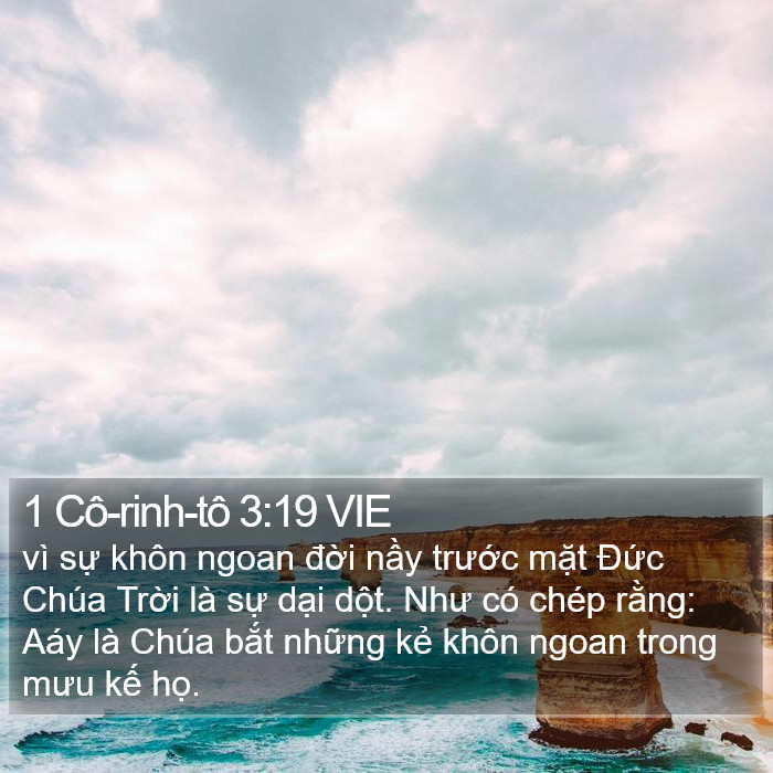 1 Cô-rinh-tô 3:19 VIE Bible Study