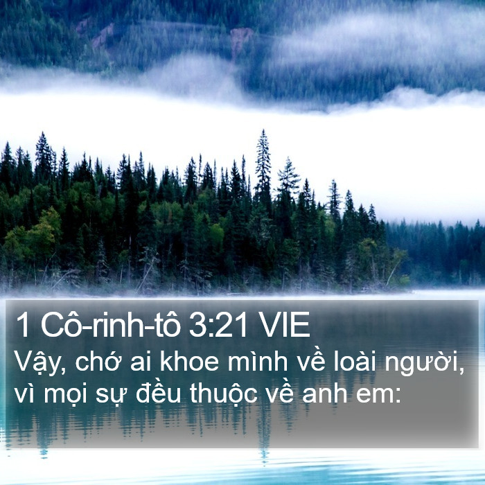 1 Cô-rinh-tô 3:21 VIE Bible Study