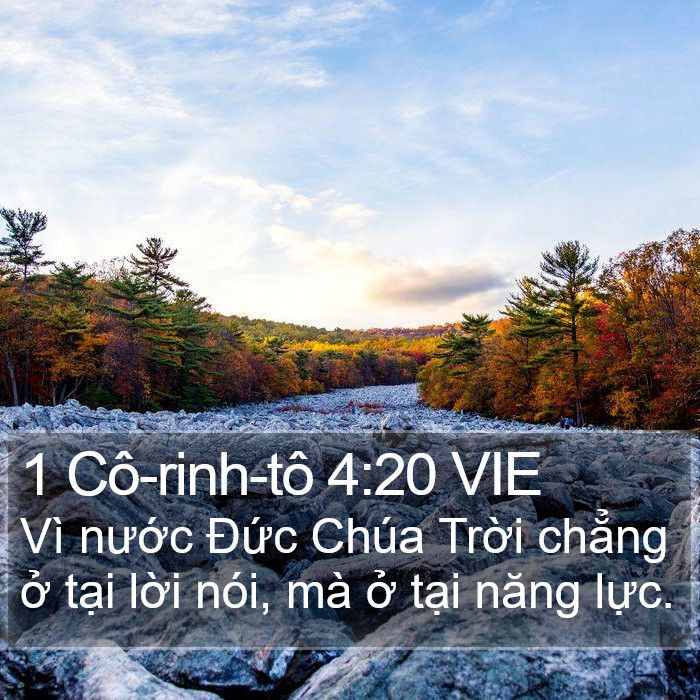 1 Cô-rinh-tô 4:20 VIE Bible Study