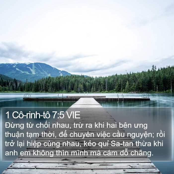 1 Cô-rinh-tô 7:5 VIE Bible Study