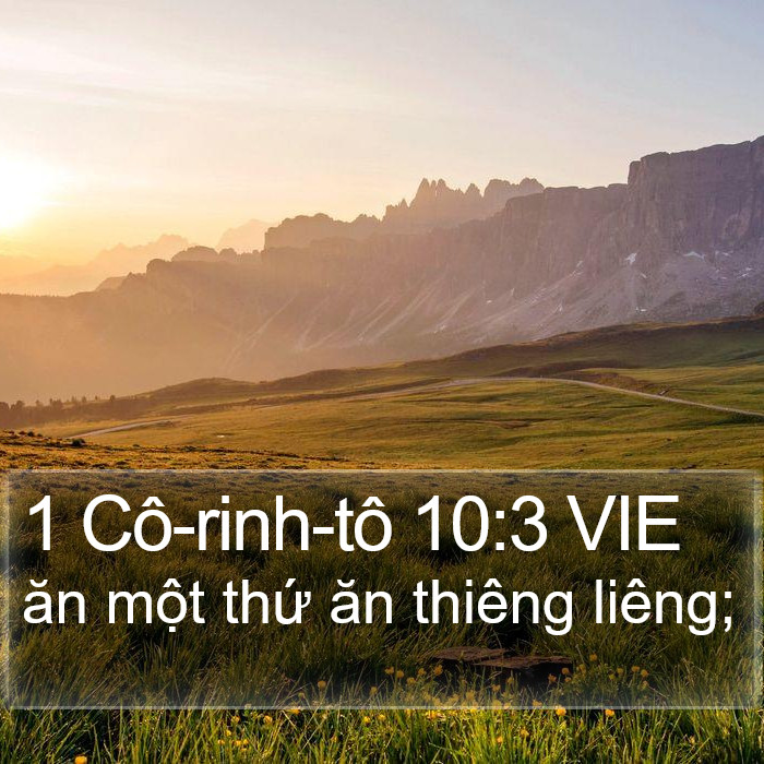 1 Cô-rinh-tô 10:3 VIE Bible Study