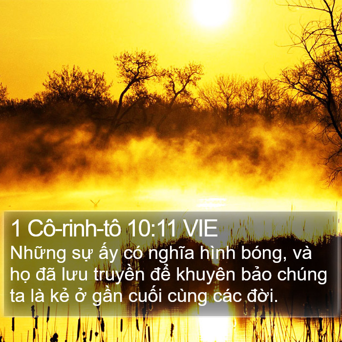 1 Cô-rinh-tô 10:11 VIE Bible Study