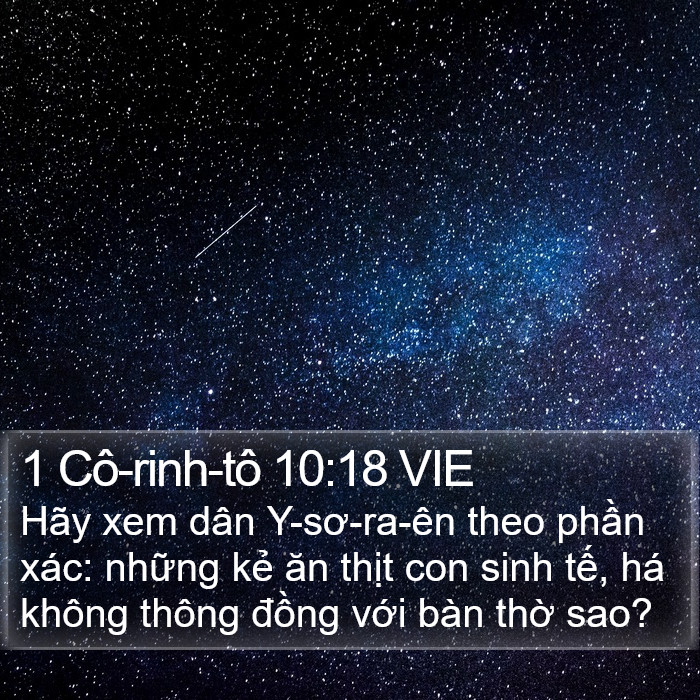 1 Cô-rinh-tô 10:18 VIE Bible Study