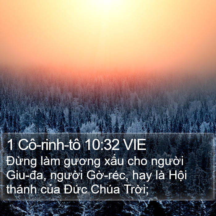 1 Cô-rinh-tô 10:32 VIE Bible Study