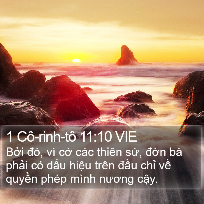 1 Cô-rinh-tô 11:10 VIE Bible Study