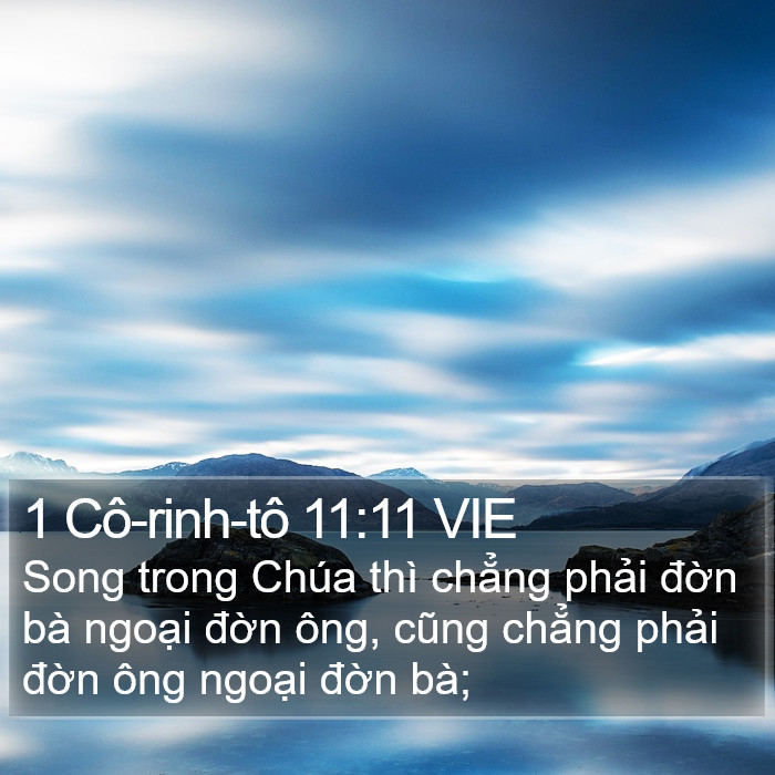 1 Cô-rinh-tô 11:11 VIE Bible Study