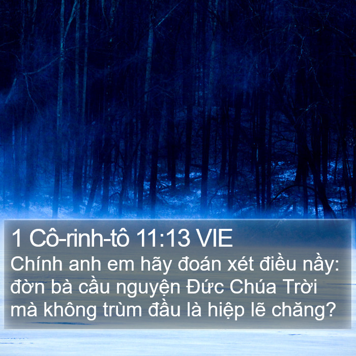 1 Cô-rinh-tô 11:13 VIE Bible Study