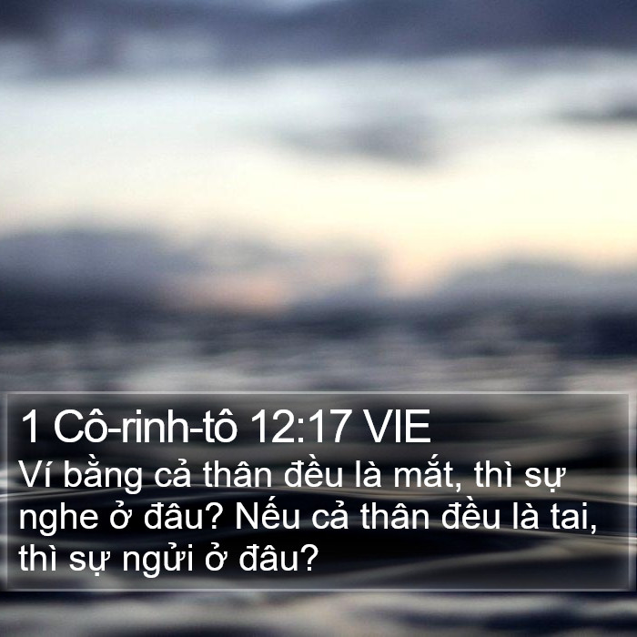 1 Cô-rinh-tô 12:17 VIE Bible Study