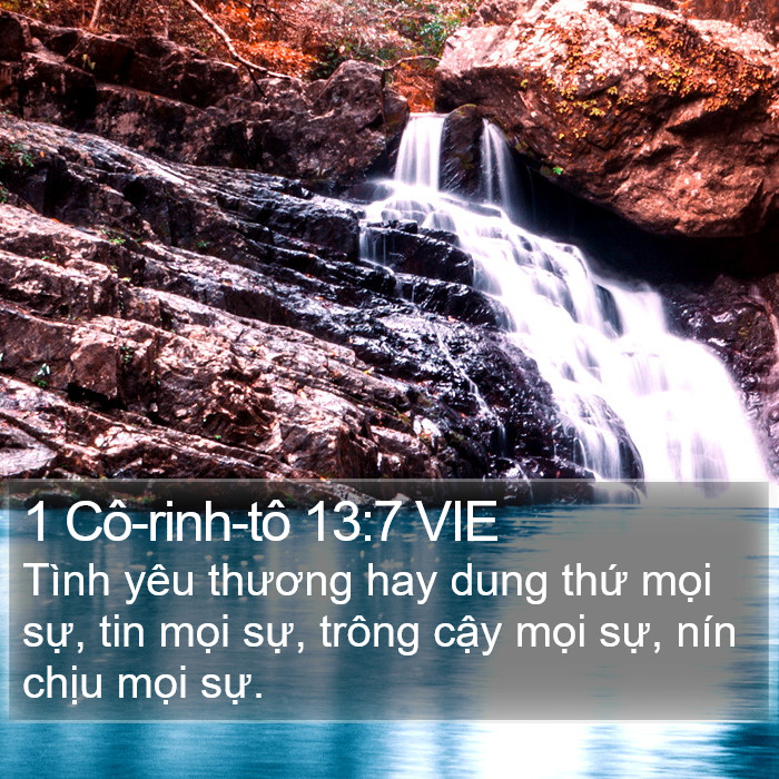 1 Cô-rinh-tô 13:7 VIE Bible Study